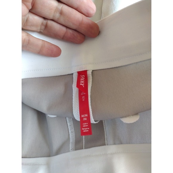 Spanx Pants Woman's M Classic White Slim Straight Silver Lining Technology - Picture 4 of 8